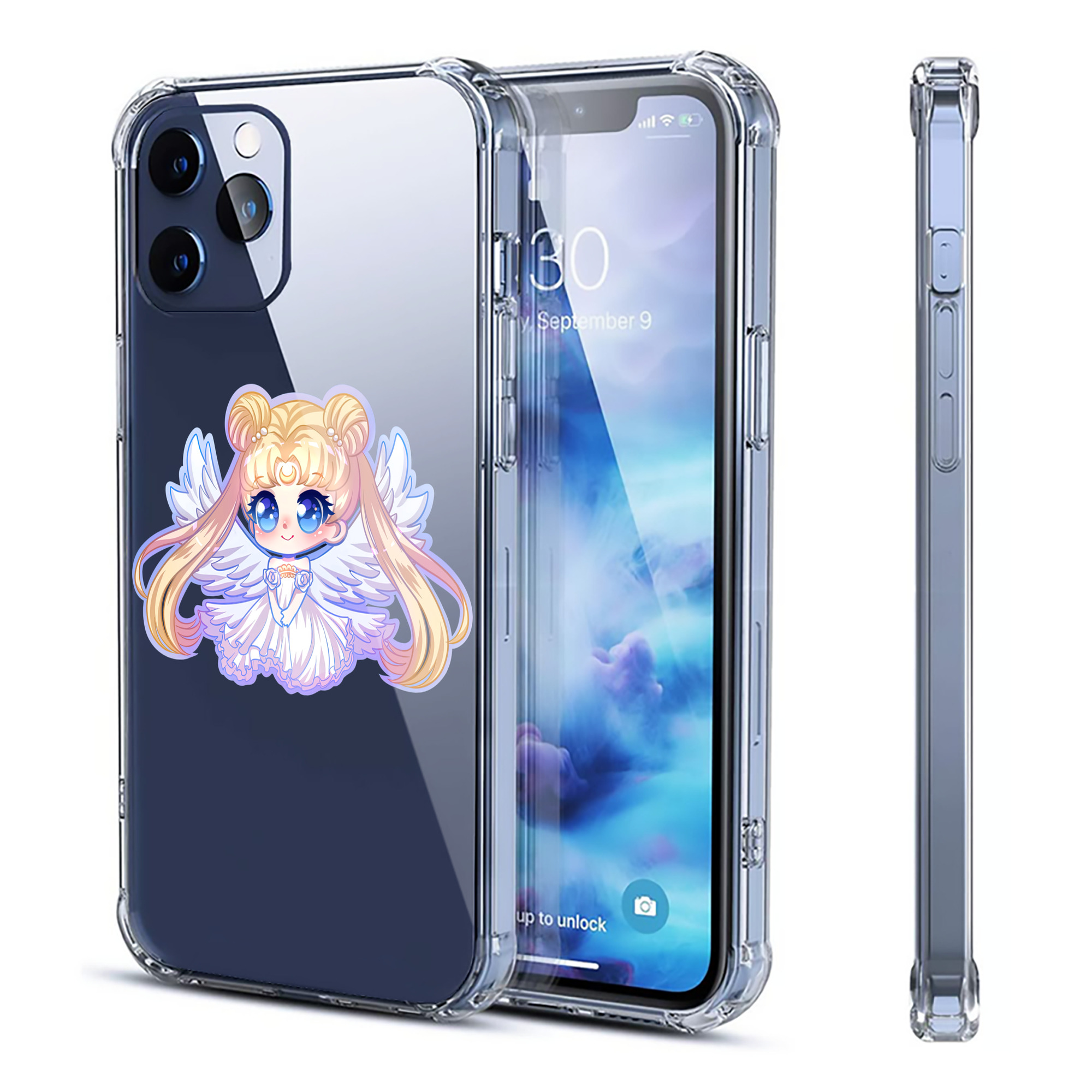 （画像用） 美少女戦士セーラームーン 愛野 美奈子 あいの みなこ Sailor Moon Aino Minako 【iPhone 12シリーズ対応】透明スマホケース（クリアソフトケース）